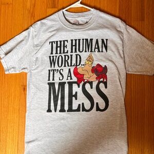 Disney Red and Gray Short Sleeve Tees with Iconic Prints of Sebastian